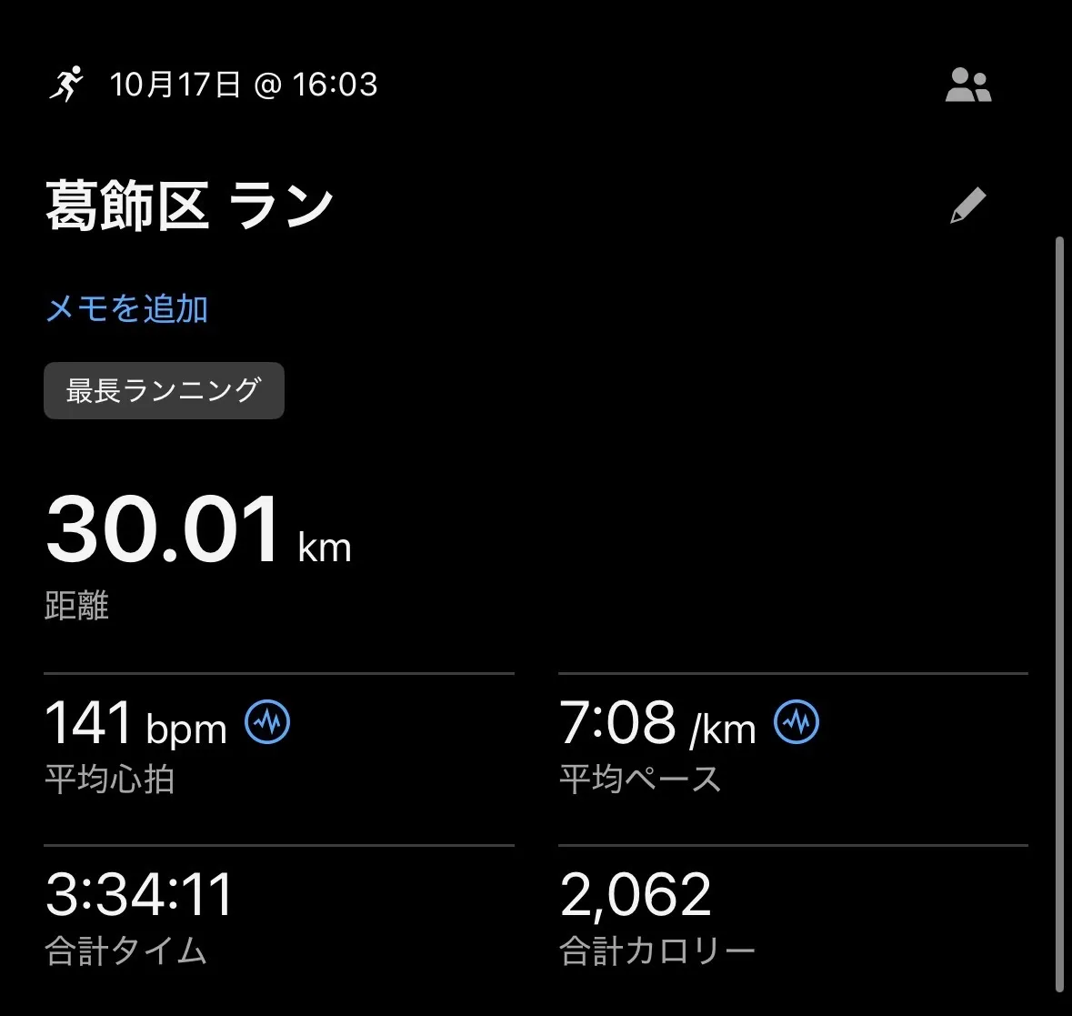年末初フルマラソンに向けて初30キロ走をしてみました!